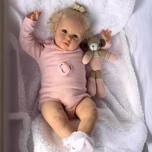 Muñeca Bebé Realista de 60 cm con Accesorios de Traje Rosa, Juguetes para Niñas, Muñecas Bebé Reborn de Silicona de 24 Pulgadas - Product Image 3