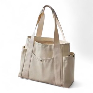 Sac fourre-tout utilitaire en toile <span class=keywords><strong>à</strong></span> compartiments multiples avec sections de poches de différentes tailles <span class=keywords><strong>pour</strong></span> les matériaux artistiques et les projets d'artisanat - Product Image 3