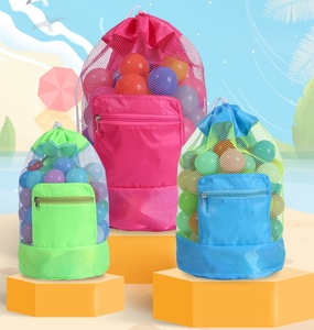 Sac de plage personnalisé pour enfants sac à dos de plage creux à <span class=keywords><strong>bandoulière</strong></span> <span class=keywords><strong>Amazon</strong></span> sac de rangement de jouets de plage - Product Image 4