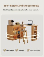 Venta Directa de Fábrica: Mueble Bar Moderno y Sencillo de Madera Extensible, Armario de Almacenamiento y Separador de Ambientes para Sala de Estar