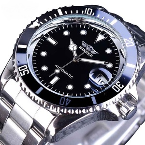 Winner Top reloj Casual Reloj para hombre Moda Deportes Relojes mecánicos automáticos Acero completo Hombres Relojes de pulsera impermeables con fecha - Product Image 6