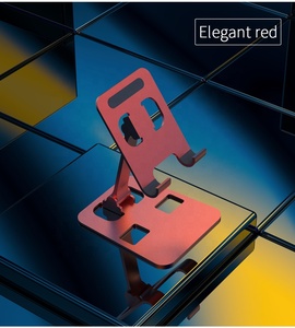 Soporte plegable para teléfono móvil, soporte manos libres para teléfonos inteligentes con ángulo <span class=keywords><strong>de</strong></span> visión ajustable, envío directo, productos - Product Image 6