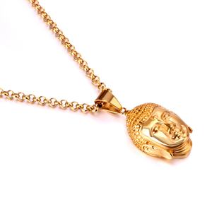 Collares de moda con cadena larga dorada, estilo hip hop, con colgante de ancla y timón - Product Image 1