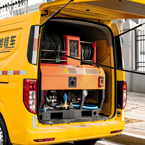 Machine de dragage des égouts haute pression Amjet, adaptée au nettoyage des petits tuyaux obstrués et gras, 300 bars, 40 lpm, nettoyage des tuyaux - Product Image 4