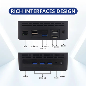 Fabricantes de Mini PC de China Intel Core I5 12th 13th Gen 1235U 1355U <span class=keywords><strong>CPU</strong></span> Mini PC 2 * DDR4 RAM Soporte 4K Pantalla Mini PC para juegos - Product Image 4