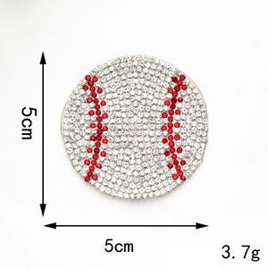 Parches de Diamantes de Imitación de 5CM al por Mayor para Camisetas Deportivas, Apliques de Cristal Termoadhesivos, Parches de Voleibol - Product Image 4