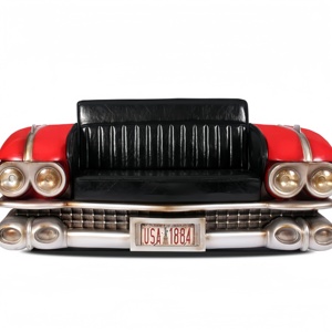 OFERTA ESPECIAL: Modelo de sofá con cabeza de coche de carreras de resina DIY, decoración punk para <span class=keywords><strong>bar</strong></span>, restaurante y hogar - Product Image 2