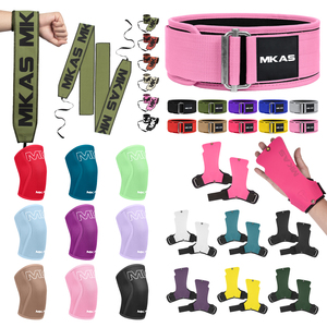 Ginocchiere a Compressione in <span class=keywords><strong>Neoprene</strong></span> MKAS Supporto per Ginocchio per Squat Sollevamento Pesi Powerlifting <span class=keywords><strong>Ginocchiera</strong></span> Traspirante - Product Image 2