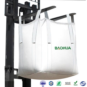 Baohua Sacca Jumbo in PP di Alta Qualità da 1 Tonnellata (1000 kg), Traspirante, Stabilizzata ai Raggi UV, con Fattore di Sicurezza 5:1, per Fiocchi di PET e <span class=keywords><strong>Pellet</strong></span> di Legno - Product Image 1