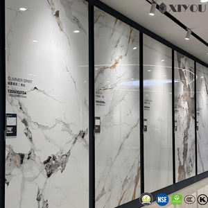 กระเบื้องพอร์ซเลนแผ่นใหญ่ขนาด 3200*1600 มม. ลายหินอ่อนยอดนิยม ดีไซน์สวยงาม ผิวมันเงาสูง สำหรับปูพื้นและผนัง - Product Image 4