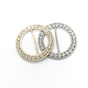 Hebillas de cristal de Metal de moda de alta calidad con aspecto de perla de plástico y diamantes de imitación para ropa nueva llegada - Product Image 5