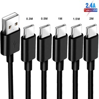 Câble USB C CE ROHS 15W Type C USB 2.0 3.0 Synchronisation de Données Charge Rapide 0.3M 0.5M 1M 1.5M 2M