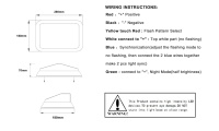 Flash LED AVERTISSEMENT et éclairage blanc feu de signalisation PERIMETER LIGHT pour camions de pompiers ambulance EMS voiture de sauvetage JST831
