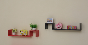 رف حائط عصري على شكل حرف S، رف عرض معلق، رف تخزين للحائط، ديكور منزلي للكتب - Product Image 3