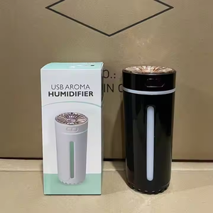 Humidificateur ultrasonique rechargeable 300 ml, diffuseur d'arômes pour la maison, purificateur d'air pour voiture, brumisateur avec lumière LED colorée - Product Image 5