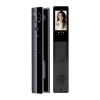 Cerradura Inteligente de Alta Seguridad con Cilindro de Grado B, Reconocimiento Facial 3D, WiFi, Cámara HD 1080P, Anti-Robo, Biométrica de Venas de la Palma, Nube