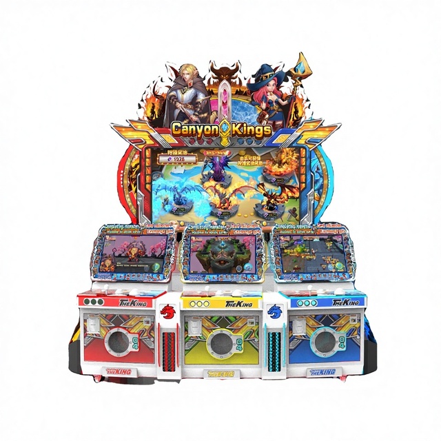 Custom Game Canyon Kings Multi-Player Arcade Machine 3-Player Coin-Operated Video Game for Game Center Entertainment