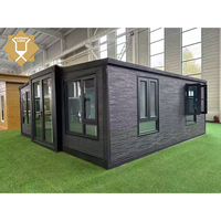 Maison conteneur pliable et extensible pour usage résidentiel et bureaux préfabriqués, 20 pieds et 40 pieds, à vendre, construction rapide, modulaire