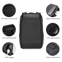 Sac à dos antivol Kingsons pour ordinateur portable avec port de charge USB, sac d'école imperméable, sac à dos de voyage, OEM personnalisé