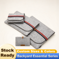 Housse pour ordinateur portable en feutre, sacoche pour ordinateur portable, étui pour tablette, pochette pour documents, sac de protection pour bureau, logo personnalisé, vente en gros