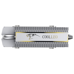 COOLLEO 2280 Tubo de calor de alto rendimiento Aluminio SSD M.2 Almohadilla de goma de doble capa Unidad de <span class=keywords><strong>estado</strong></span> sólido Ventiladores optimizados Refrigeración - Product Image 1