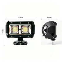 Nouvelle barre lumineuse de travail LED 6,6 pouces 96W, étanche IP68, 12-48V, lampe auxiliaire de conduite tout-terrain pour voiture, camion, chariot élévateur, 3840 lumens, 6000K