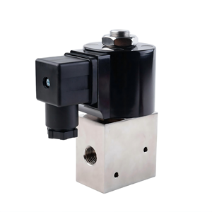 วาล์วโซลินอยด์สแตนเลสแบบ 3 ทาง ดีไซน์กะทัดรัด รูใหญ่ 12v 24v Ac220v - Product Image 1