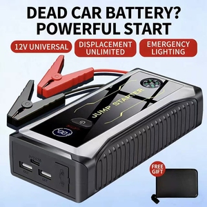 Démarreur de Voiture Portable 800A Peak 8000mAh avec <span class=keywords><strong>Batterie</strong></span> d'appoint 12V, Boussole et Lampe Torche LED pour Berlines et Motos - Product Image 4
