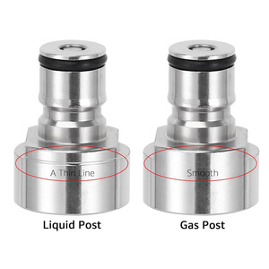 Adaptateur de raccord de fût Sankey en acier inoxydable 304, filetage G5/8, kit de conversion à déconnexion rapide pour fût de bière, raccords pour <span class=keywords><strong>gaz</strong></span> et liquides - Product Image 2