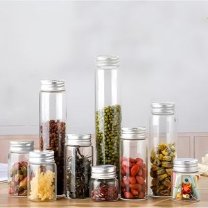 Mini verre clair souhaitant de petits flacons de bouteille de dérive avec <span class=keywords><strong>tube</strong></span> <span class=keywords><strong>en</strong></span> verre de liège bocaux bouchés bouteille de bonbons 5ml-30ml flacons <span class=keywords><strong>en</strong></span> verre - Product Image 1