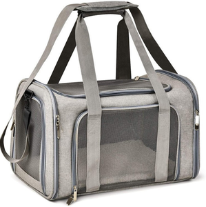 Oxford Pet Carrier <strong>Cat</strong> &amp; Dog Breathable Zipper Shoulder Slung Backpack <strong>Handbag</strong> Wholesale - Product Image 1