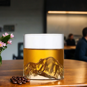 แก้ววิสกี้ทรงภูเขา <span class=keywords><strong>Matterhorn</strong></span> สไตล์ญี่ปุ่นโบราณ ทำจากแก้วบอโรซิลิเกต ขนาด 180 300 มล. - Product Image 1