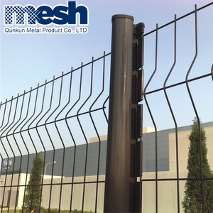 Durable <strong>Green</strong> Welded <strong>Wire</strong> Mesh Fence 3D Curvy <strong>Fencing</strong> System for School/ Background - Product Image 3