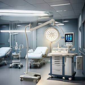 Lampe chirurgicale mobile à tête unique sans ombre, lampe d'opération LED portable sur roulettes pour clinique, cabinet <span class=keywords><strong>dentaire</strong></span> et salle d'urgence - Product Image 3