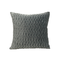 Housse de coussin en velours carré moderne de couleur unie orange Innermor pour canapé, maison, hôpital et voiture