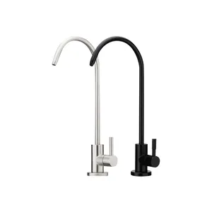 High Quality 304 Stainless Steel Brushed Kitchen Sink Reverse Osmosis Filter Lead-Free Drinking Purifier Ro Water Faucet