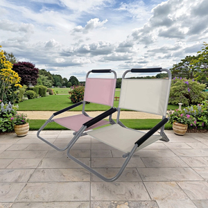 Chaise de plage de <span class=keywords><strong>camping</strong></span> pliable à siège bas pour l'extérieur - Product Image 6