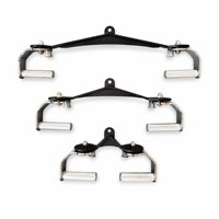 Barre de traction dorsale avec poignées rotatives réglables à 360 degrés, en acier inoxydable moleté, accessoire pour machine à câble, équipement de fitness pour salle de sport