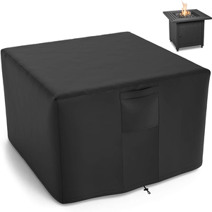 Cubierta de pozo de fuego de 28-30 pulgadas resistente a la intemperie, cubierta de pozo de fuego cuadrado impermeable 600D para mesa de pozo de fuego de propano <span class=keywords><strong>TACKLIFE</strong></span> - Product Image 1
