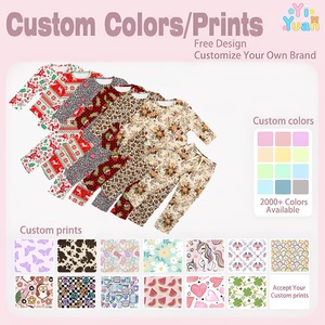 Conjunto de Pijama con Estampado Festivo para Niños Pequeños, Camiseta de Manga Larga, Pantalones con Cordón, Ropa de Dos Piezas para Descansar en Casa, Vacaciones y Sesiones de Fotos - Product Image 3
