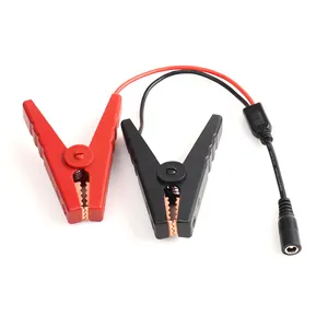 2.1mm battery clip dc cable alligator clip car charging cable power cord with alligator clips