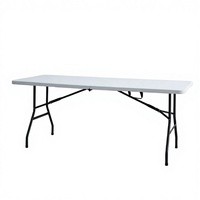 Table pliante d'extérieur pour marché nocturne, stand, salle de sport, hôtel et restauration - Portable, empilable, résistante aux intempéries