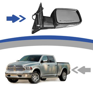 Высокое Качество Складное электрическое обогреваемое внешнее зеркало заднего вида для RAM1500 2013-2018 новое состояние - Product Image 2