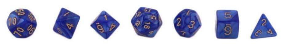 Bleu avec des lignes d'or