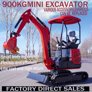 D902 EPA Motorlu Yüksek Güçlü 0.025m Kepçe Kapasiteli 1650kg Makine Ağırlıklı Yüksek Stabiliteye Sahip <span class=keywords><strong>18</strong></span> MINI Paletli Ekskavatör - Product Image 2