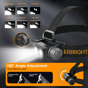 Đèn pin đội đầu Brightenlux chống nước IP67 siêu sáng, mạnh mẽ, đèn LED COB sạc lại được, dùng cho cắm trại và săn bắn - Product Image 6