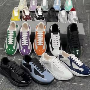Zapatillas Deportivas de Lujo para Hombre, Estilo American's Cup, de Cuero Patentado y Malla, Tendencia de Moda, Venta al Por Mayor - Product Image 1
