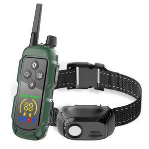 <span class=keywords><strong>Collar</strong></span> de entrenamiento de choque remoto para mascotas 2025, vibración humana + carga rápida IP67 para razas obstinadas, luz nocturna - Product Image 1