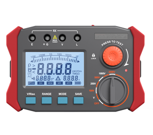 نسخة محسنة من جهاز قياس العزل الكهربائي المصغر بنطاق مقاومة من 100 فولت إلى 2500 فولت و0.10 ميجا أوم إلى 100.0 جيجا أوم - Product Image 1