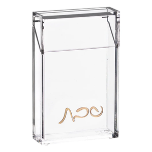 Lucite Match Holder Thick clear Lucite Die-cut Words With Easy Flip-open Cover, <strong>Acrylic</strong> Custom <strong>Luxe</strong> Classic Lucite Match Holder - Product Image 1